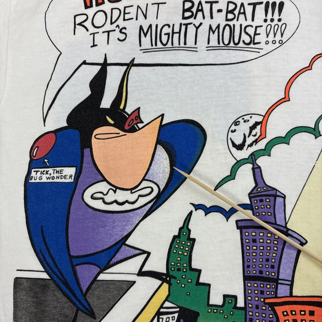 Vintage Mighty Mouse T-Shirt Size Medium 1989 80s
