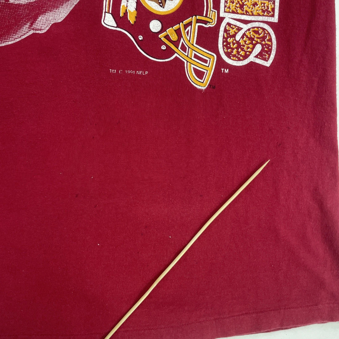 Vintage Washington Redskins T-Shirt Size XL Double Sided 90s NFL