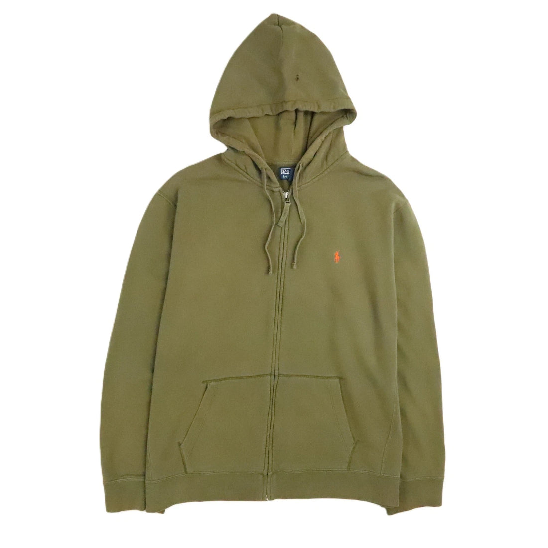 Vintage Polo Ralph Lauren Full Zip Sweatshirt Hoodie Size Medium XL Green
