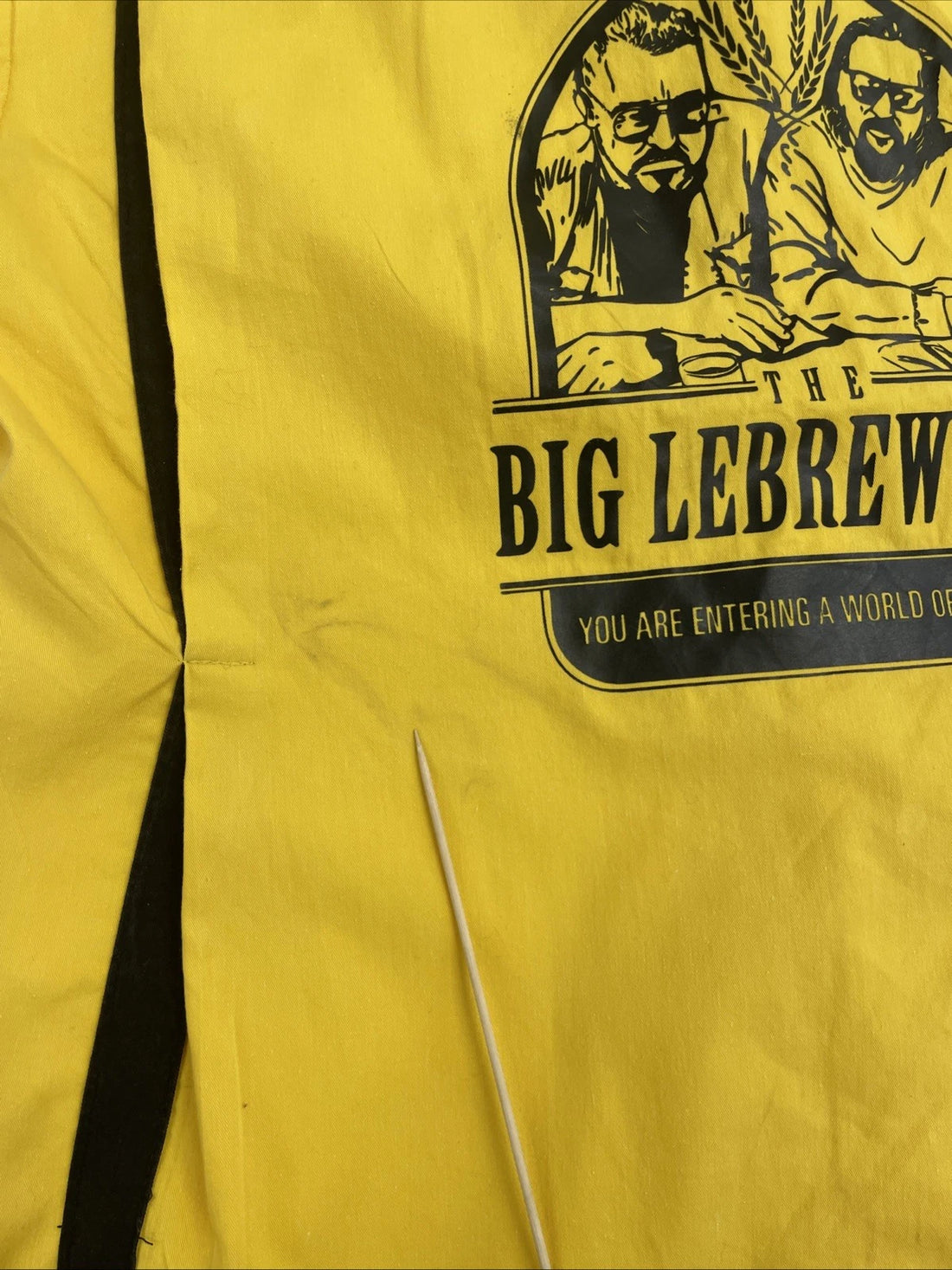 Vintage The Big Lebrewskis Short Sleeve Button Up Shirt Medium Parody Lebowski