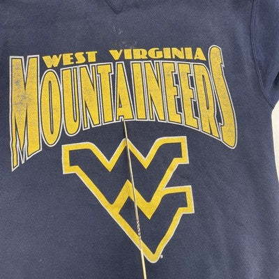 Vintage West Virginia Mountaineers Crewneck Sweatshirt Size Large 90s NCAA