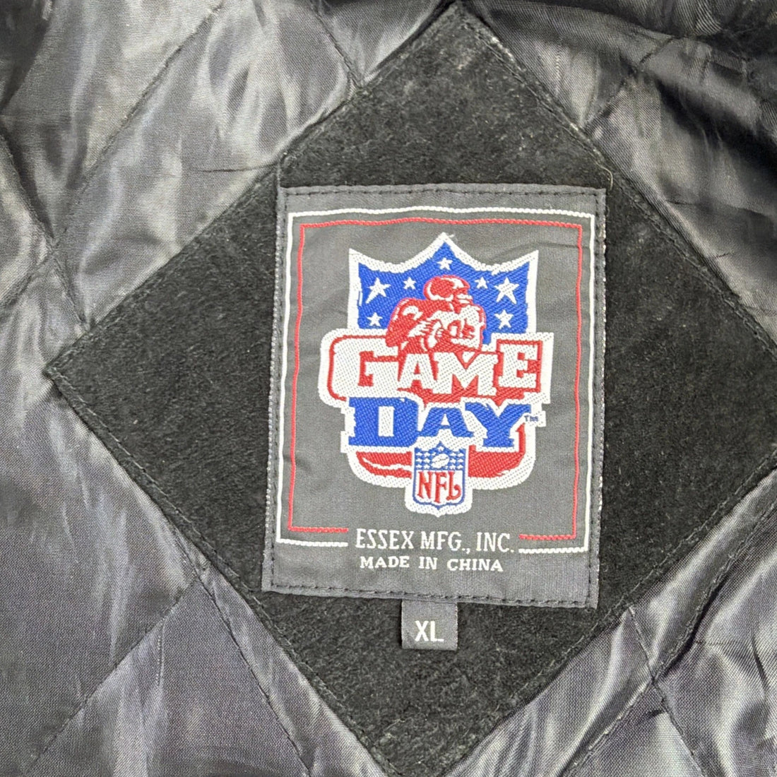 Vintage Minnesota Vikings Leather Suede Varsity Jacket Size XL NFL