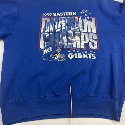 Vintage New York Giants Division Champs Sweatshirt Crewneck 2XL 1997 90s NFL