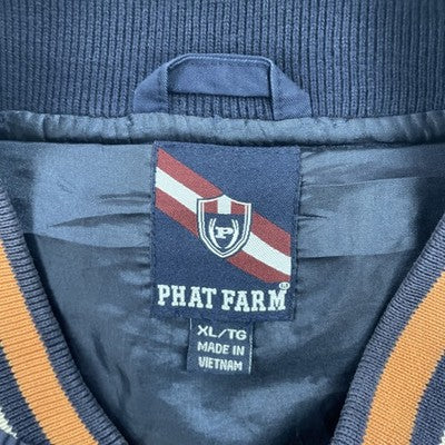 Vintage Phat Farm Bomber Jacket Size XL BLue