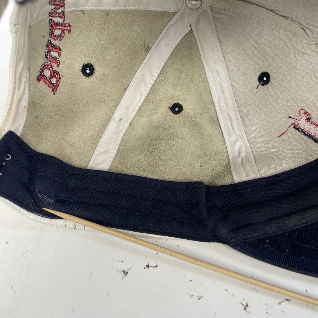 Vintage Budweiser Bud Beer Leather Hat Cap OSFA