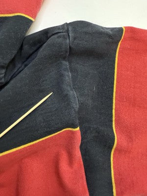 Vintage University Guelph Rugby Sweatshirt Hoodie Size Medium Striped