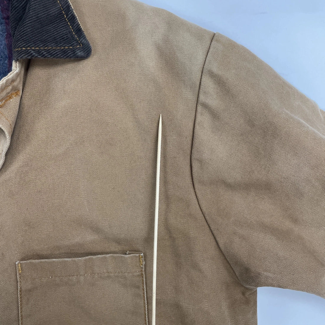 Vintage Home Depot Canvas Chore Work Jacket Size Large Blanket Lined