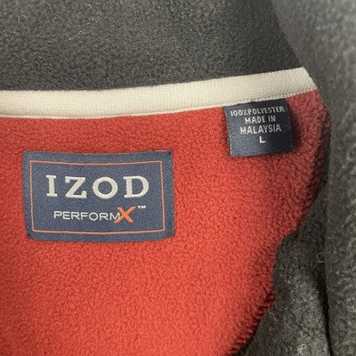Hummer Izod Performance Fleece Jacket Size Large Black