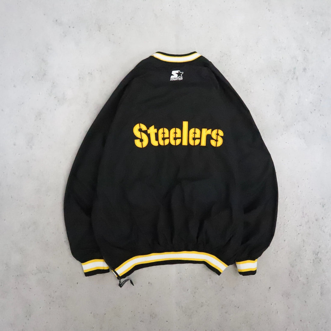 Vintage Pittsburgh Steelers Starter Pullover Windbreaker Light Jacket 2XL NFL