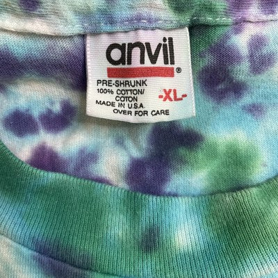 Vintage Weed Marijuana Tie Dye T-Shirt Size XL 90s