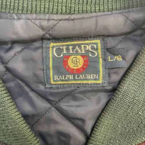 Vintage Chaps Ralph Lauren Wool Varsity Jacket Size Large