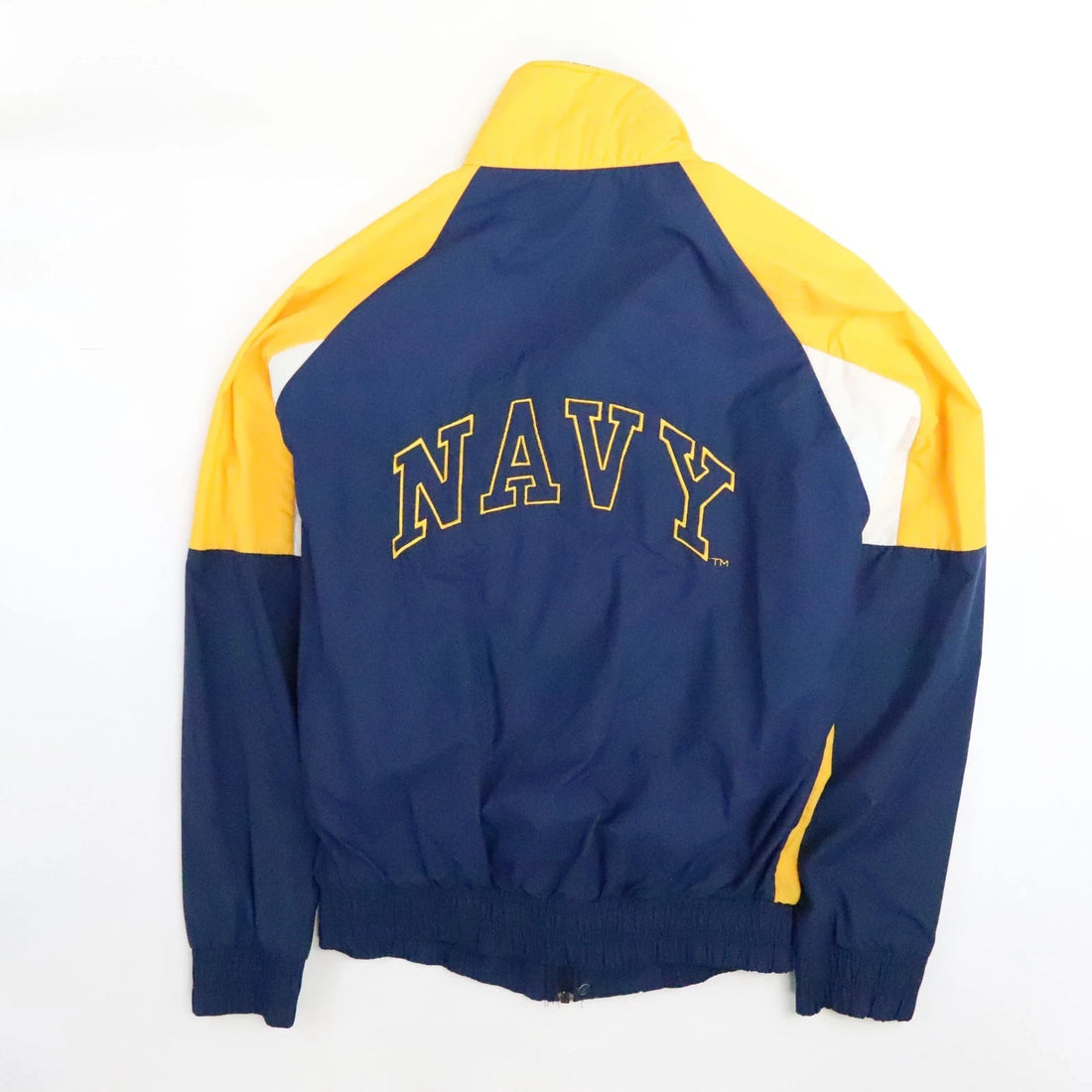 Vintage Navy Football Windbreaker Light Jacket Size Medium