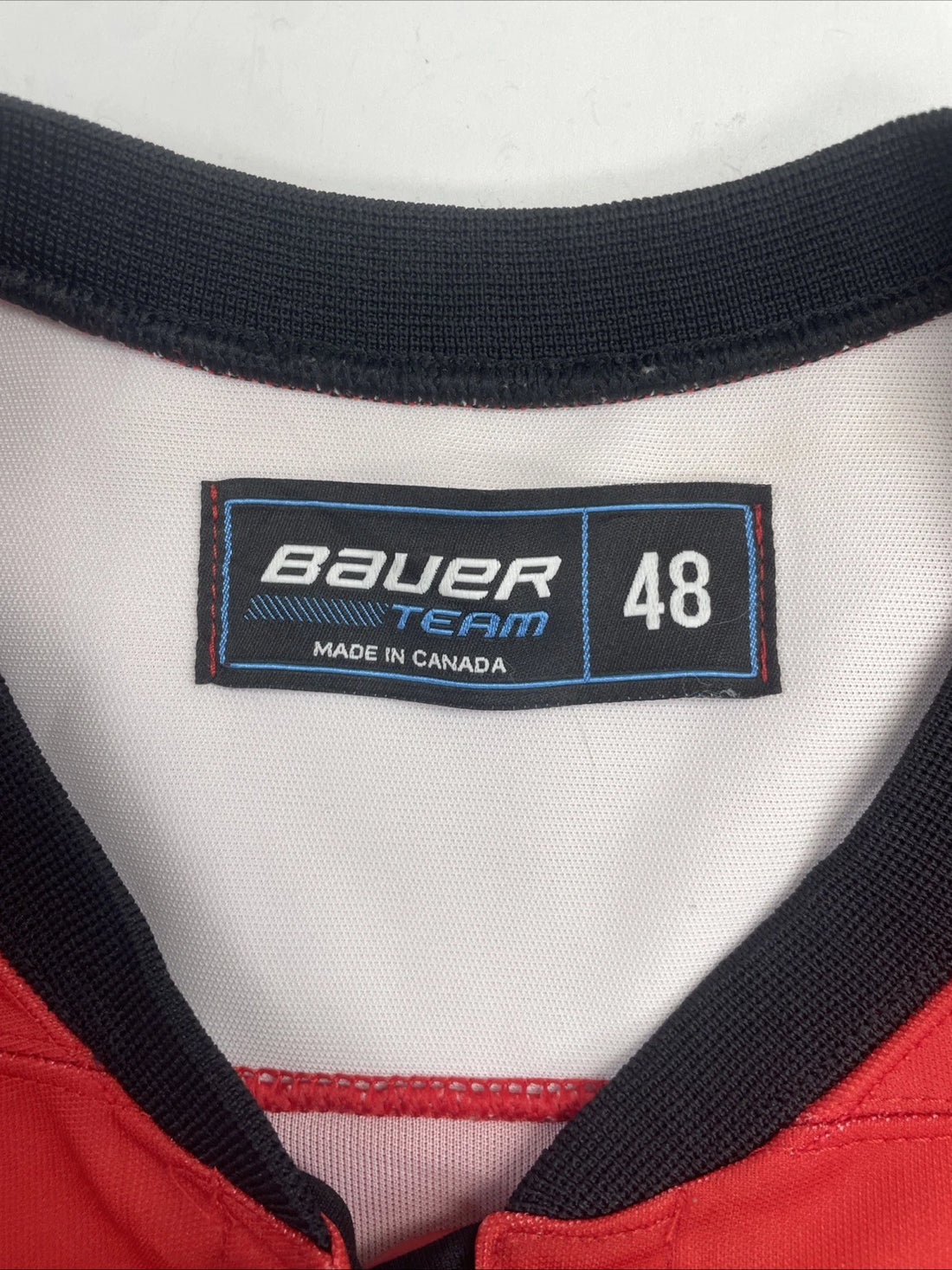 NS Bauer Authentic Hockey Jersey Size 48 Fight Strap