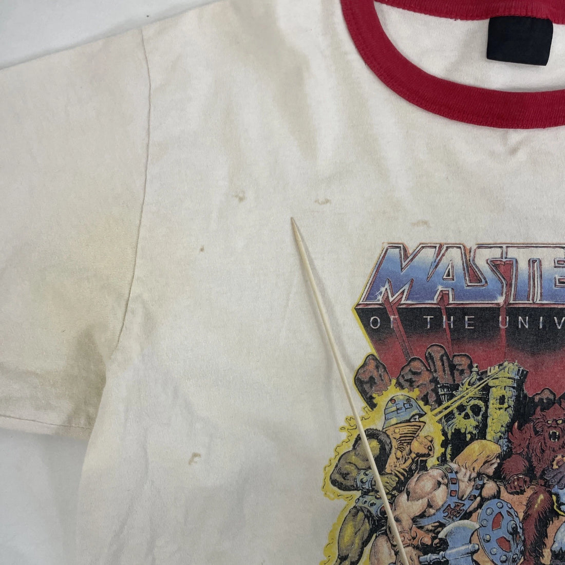 Vintage Masters Of The Universe Ringer T-Shirt Size Large