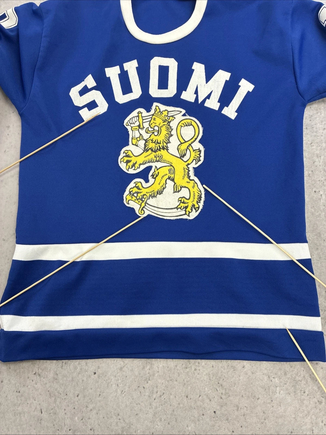 Vintage Finland Suomi Hockey Jersey Size Small