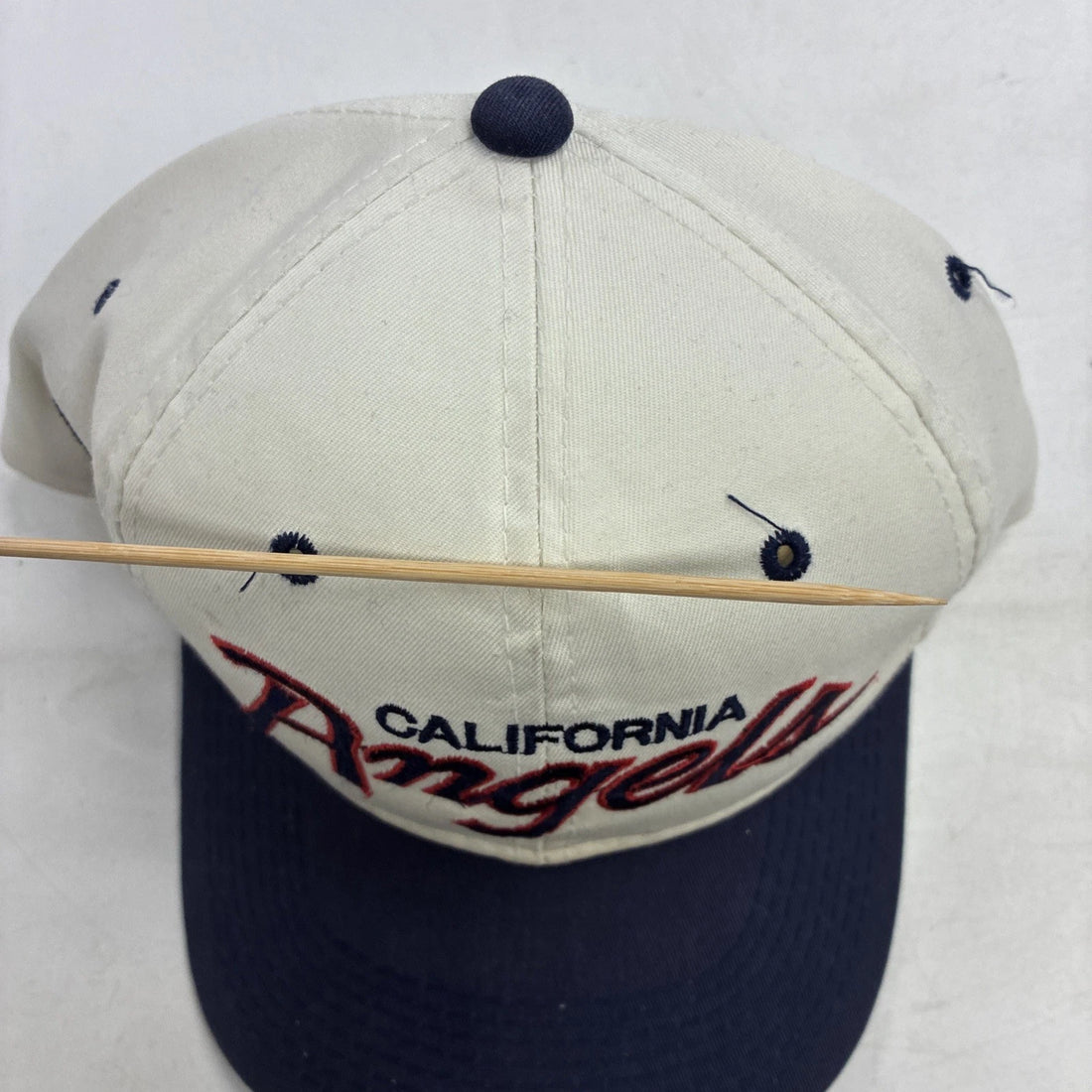 Vintage California Angels Script Twill Snapback Hat Cap OSFA MLB