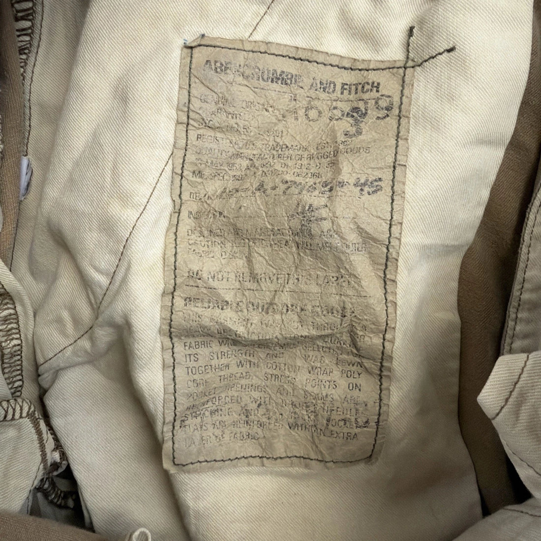 Abercrombie & Fitch Paratrooper Military Cargo Pants Size 30R Brown