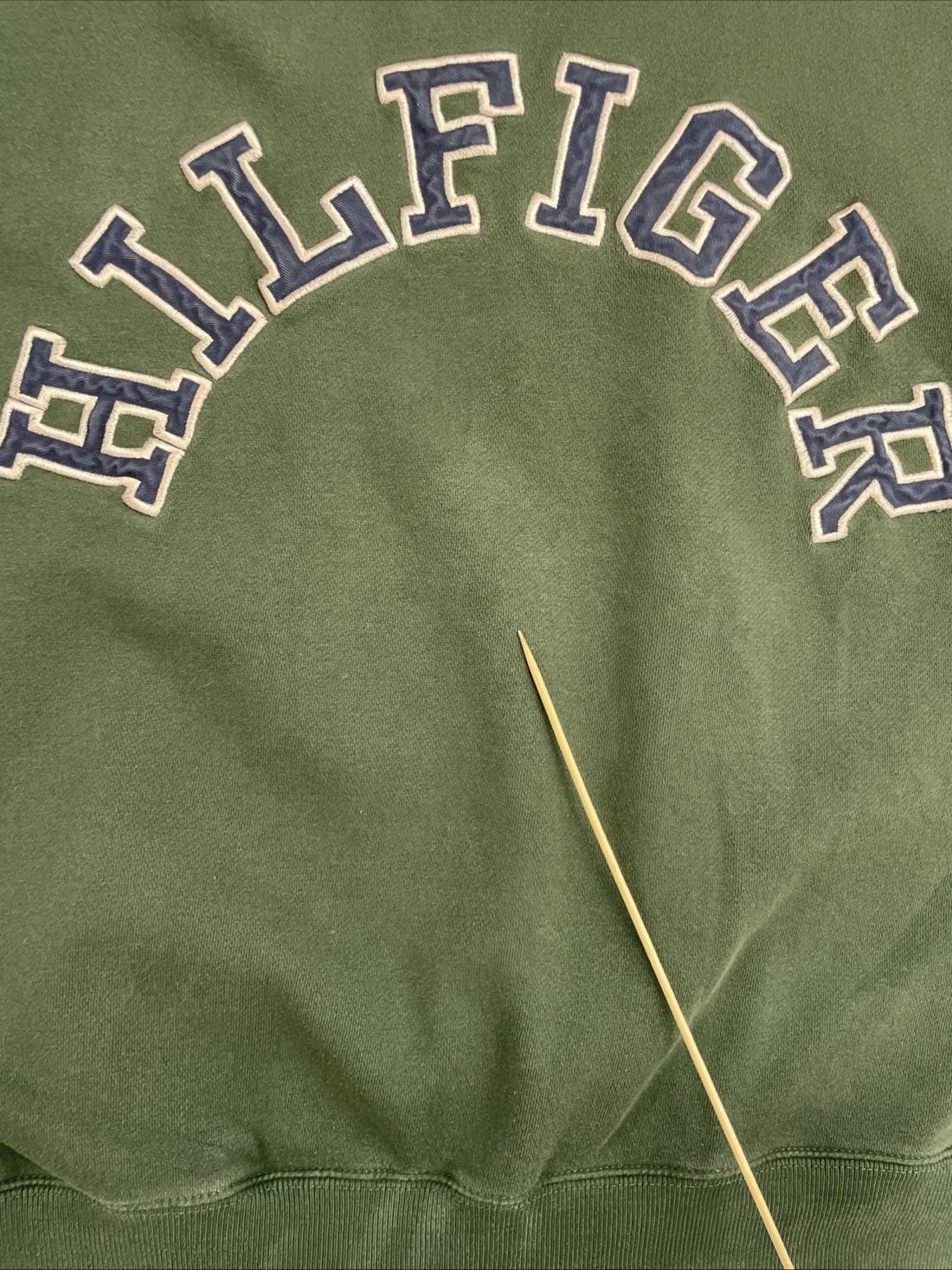 Tommy Hilfiger Spell Out Crewneck Sweatshirt Size Large Green