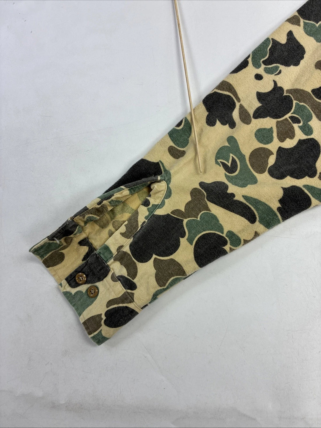 Vintage Duxbak Duck Camo Button Up Shirt Size Large