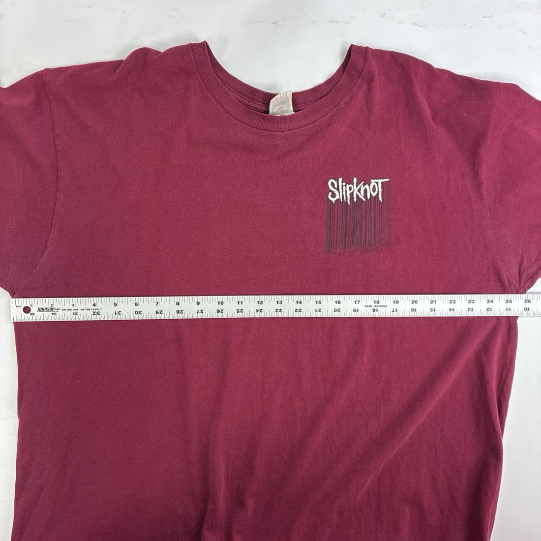 Vintage Slipknot Barcode Band T-Shirt Size 2XL