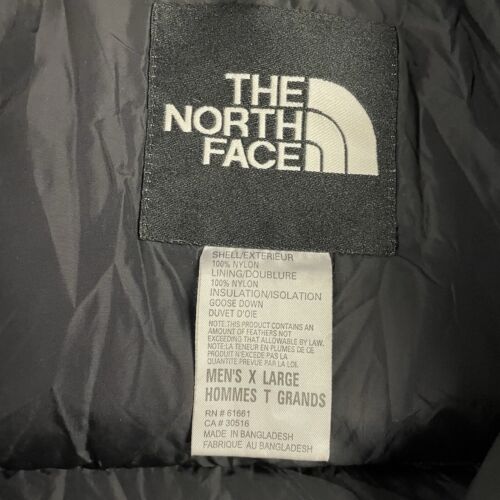 The North Face Nuptse Puffer Vest Jacket Size XL 700 Down Insulated Red