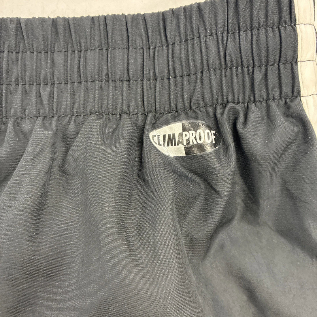 Adidas Nylon Track Pants Size Small Black Striped