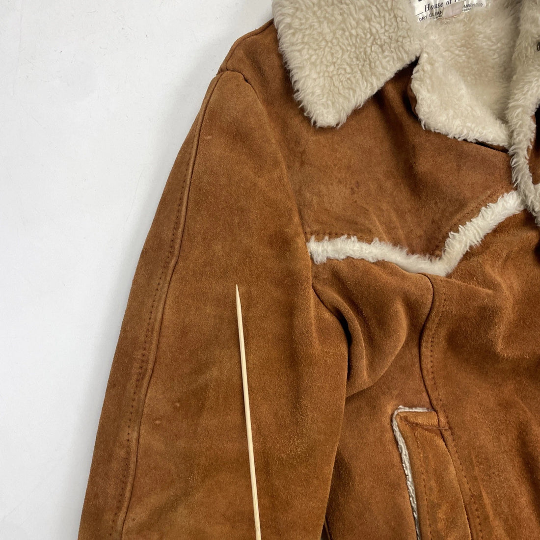 Uniroyal Eskilon Leather Suede Jacket Womens Size 16 Deep Pile Western