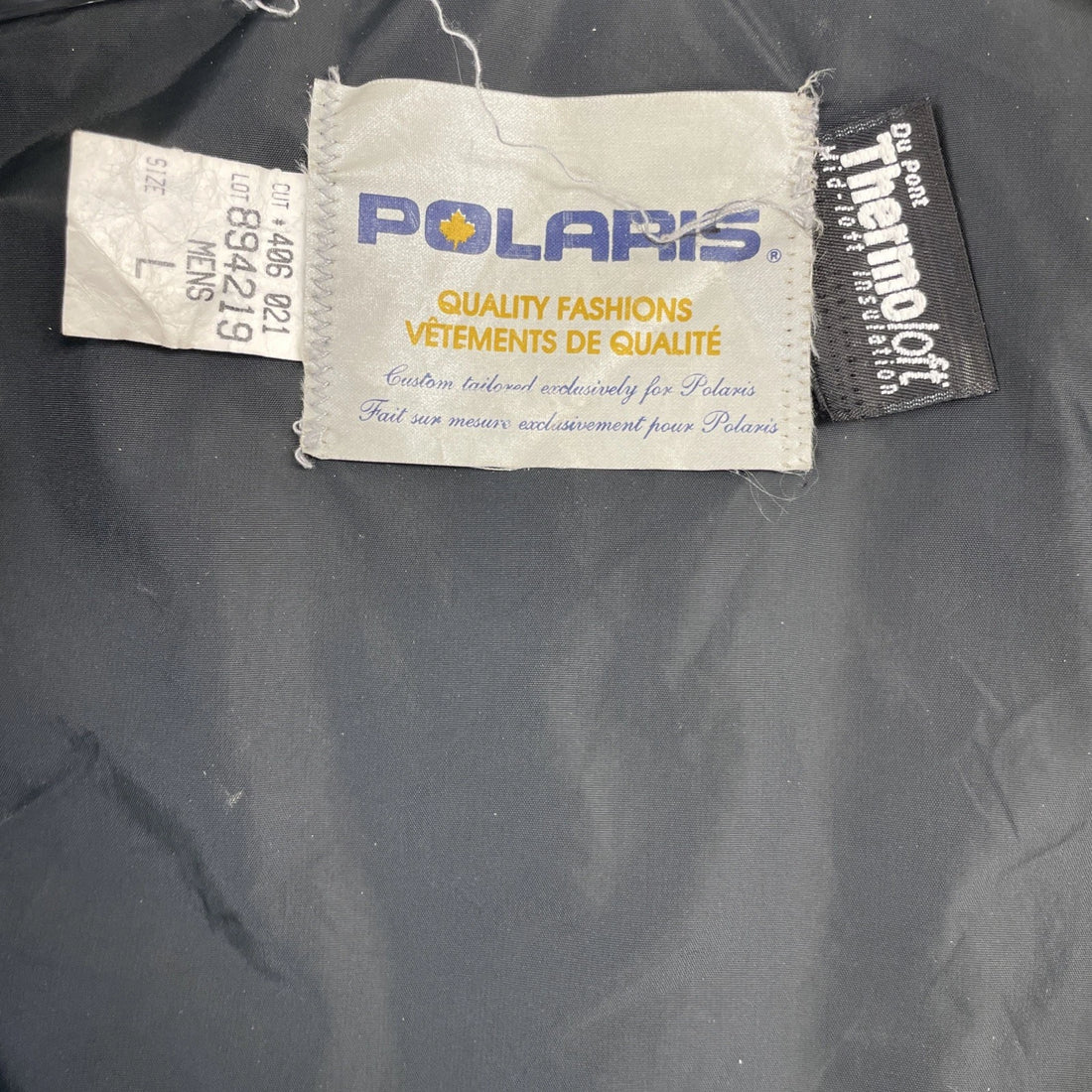 Vintage Polaris Snowmobile Racing Jacket Size Large