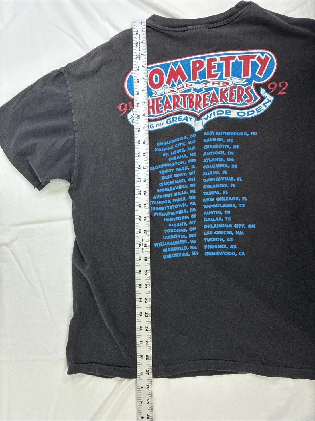 Vintage Tom Petty & The Heartbreakers Open Wide Crew T-Shirt Size XL 1991 90s