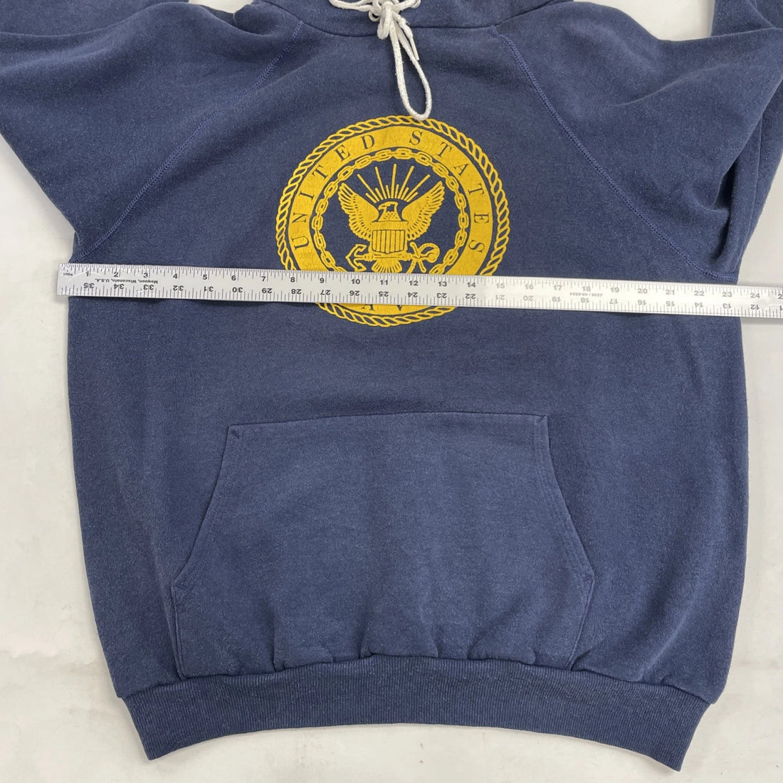 Vintage US Navy Crest Sweatshirt Hoodie Size XL USN
