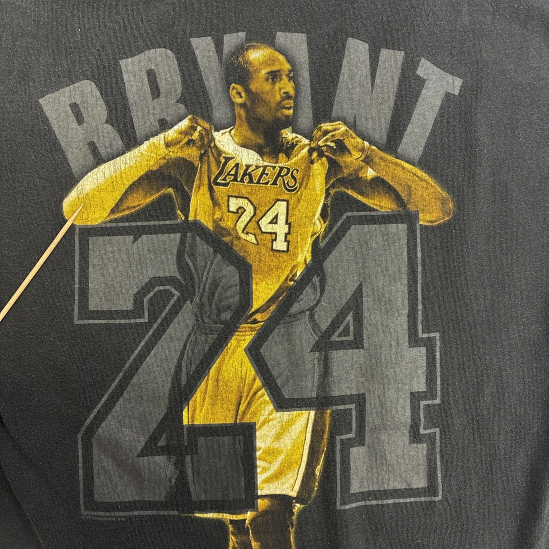 Los Angeles Lakers Kobe Bryant Black Mamba Majesic T-Shirt Size Large NBA