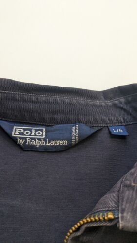 Vintage Polo Ralph Lauren Harrington Jacket Size Large Blue