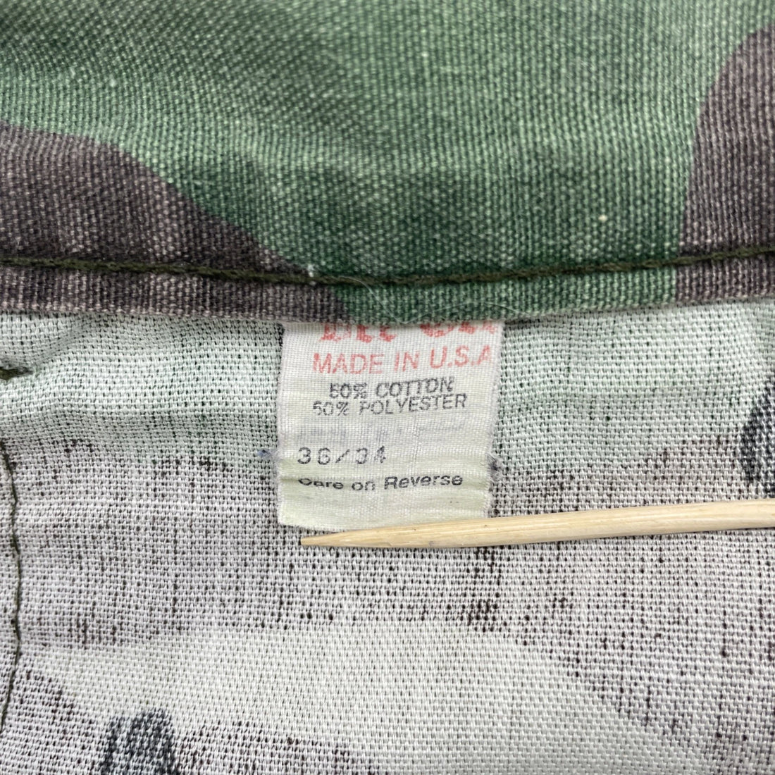 Vintage Bee Gee Woodland Camo Military Cargo Pants Size 36 X 34 70s
