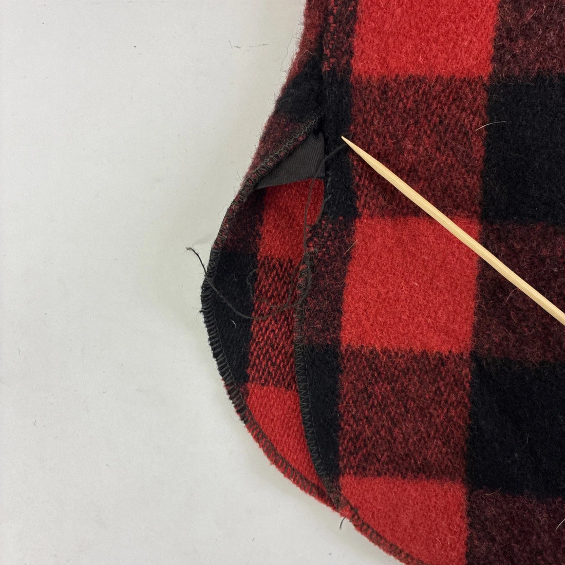 Vintage Woolrich Wool Buffalo Plaid Shirt Jacket Size 17 60s