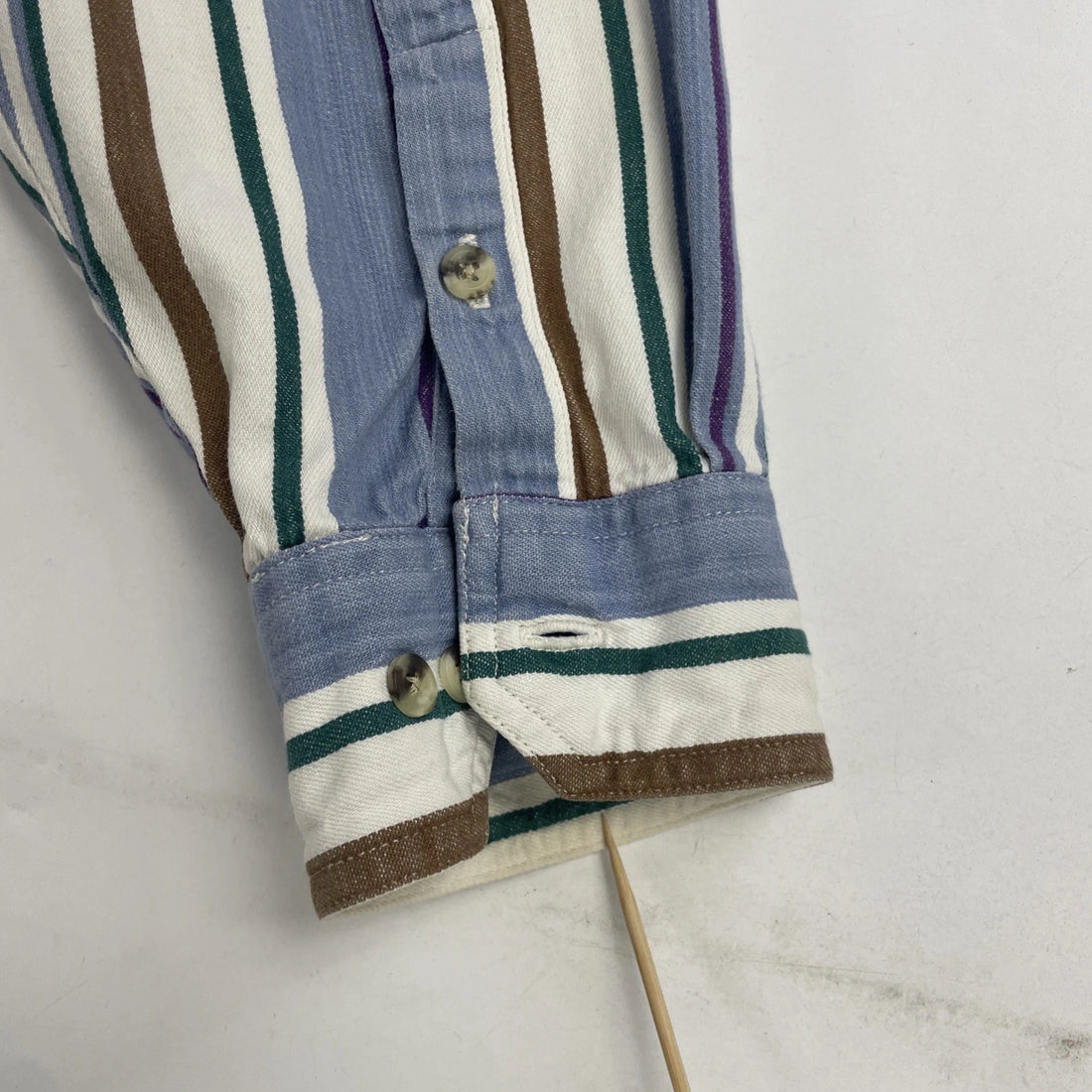 Vintage Wrangler Rugged Wear Button Up Shirt Size XL Striped