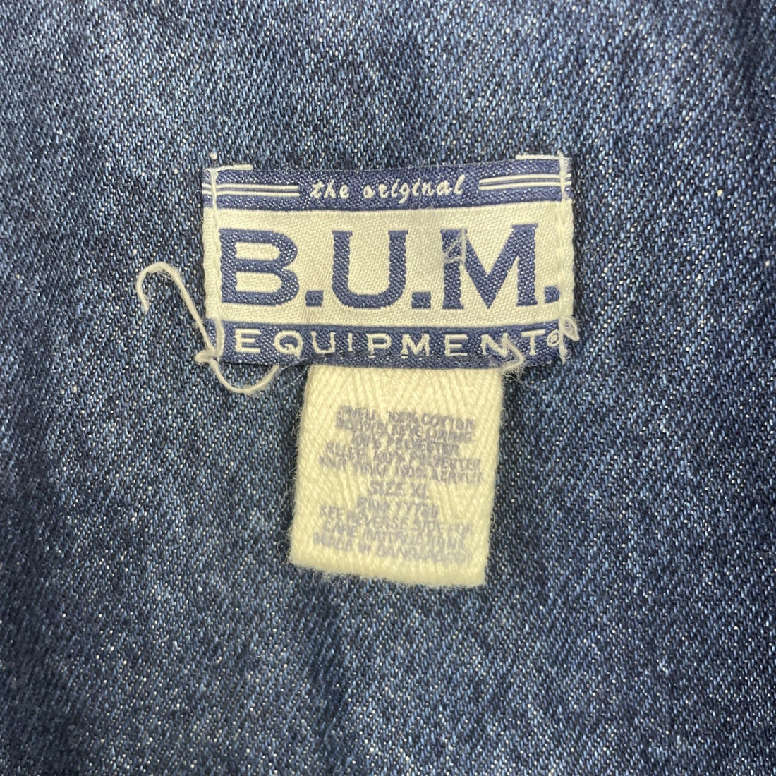 BUM Denim Bomber Jacket Size XL