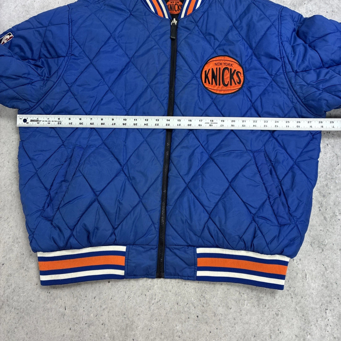 New York Knicks Reebok Satin Quilted Reversible Jacket XL NBA