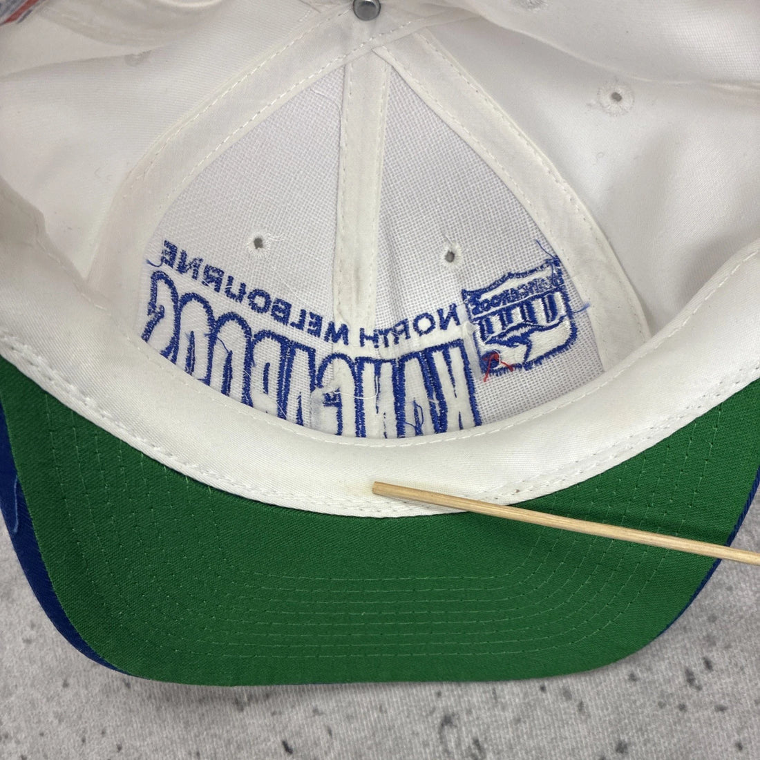 Vintage North Melbourne Kangaroos Australian Football Snapback Hat Cap OSFA