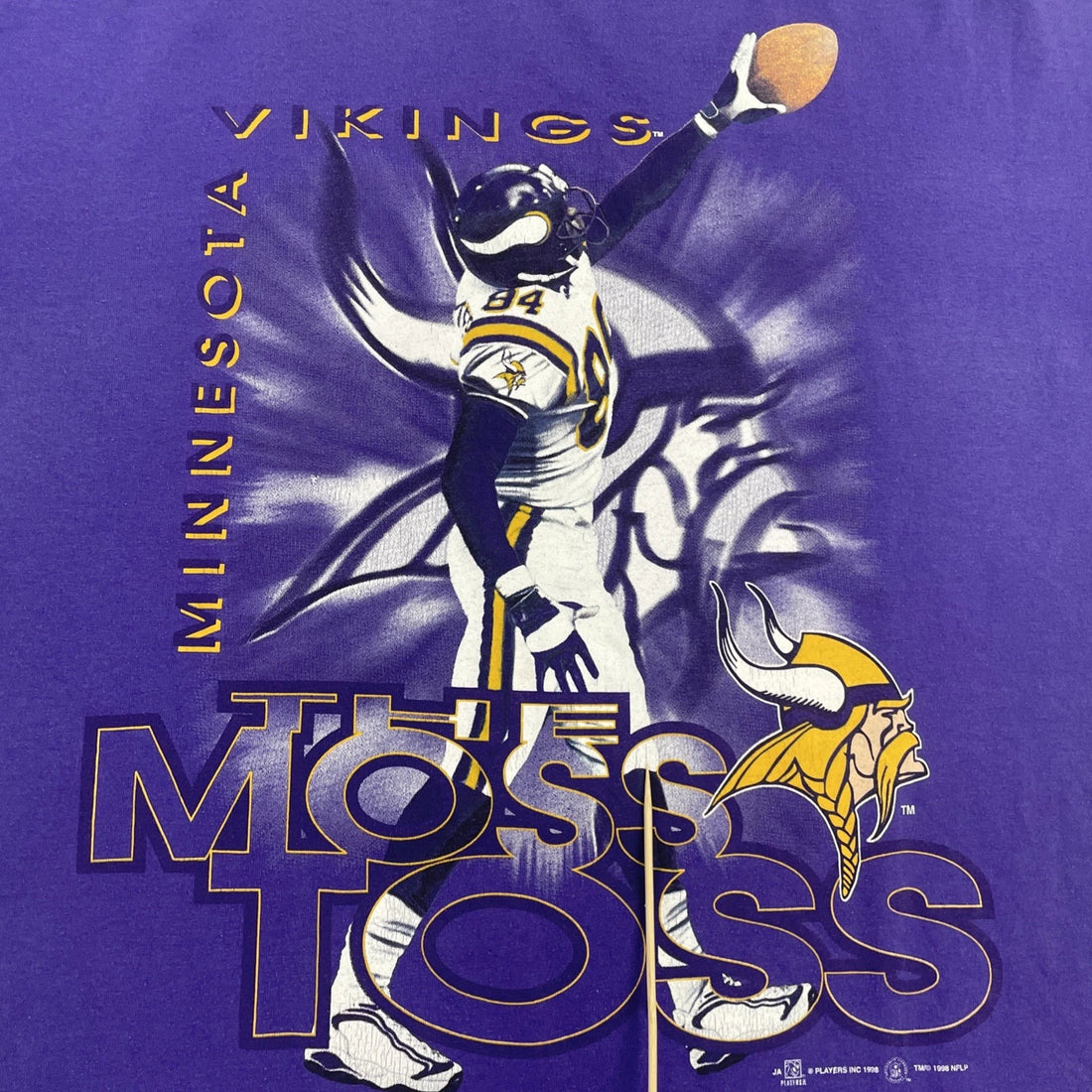 Vintage Minnesota Vikings Randy Moss T-Shirt Size XL 1998 90s NFL