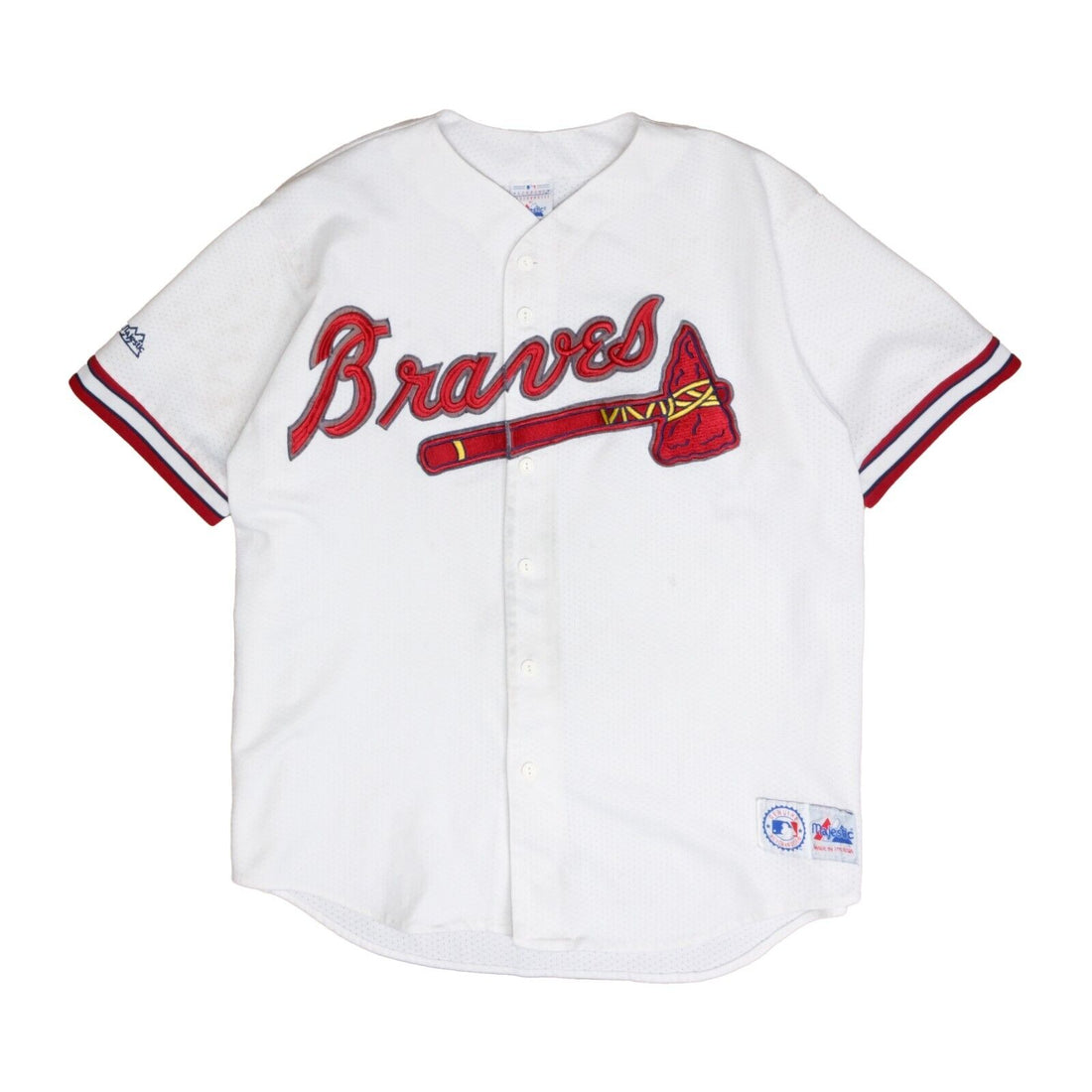 Vintage Atlanta Braves MLB Baseball Jersey White XL