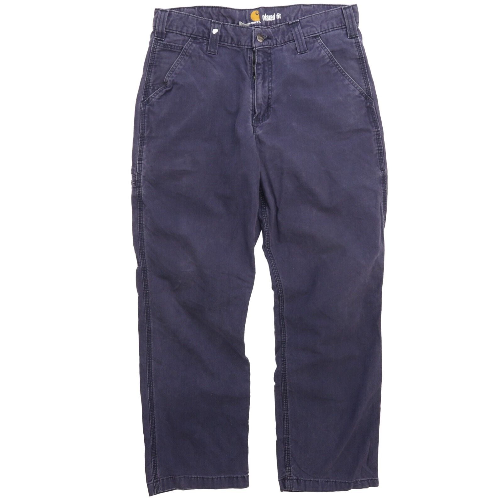 Carhartt(30×32) Carhartt Carpenter Work Pants Size 32 X 30 Blue – Throwback