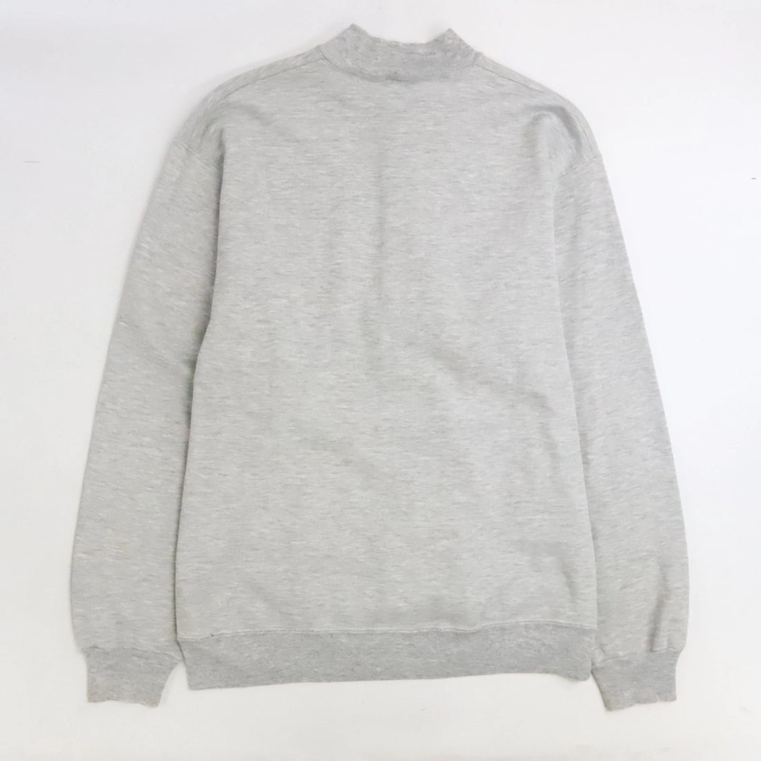 Vintage Champion Henley Button Up Sweatshirt Size XL Gray 80s