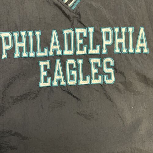 Vintage Philadelphia Eagles Champion Pullover Jacket Size XL NFL