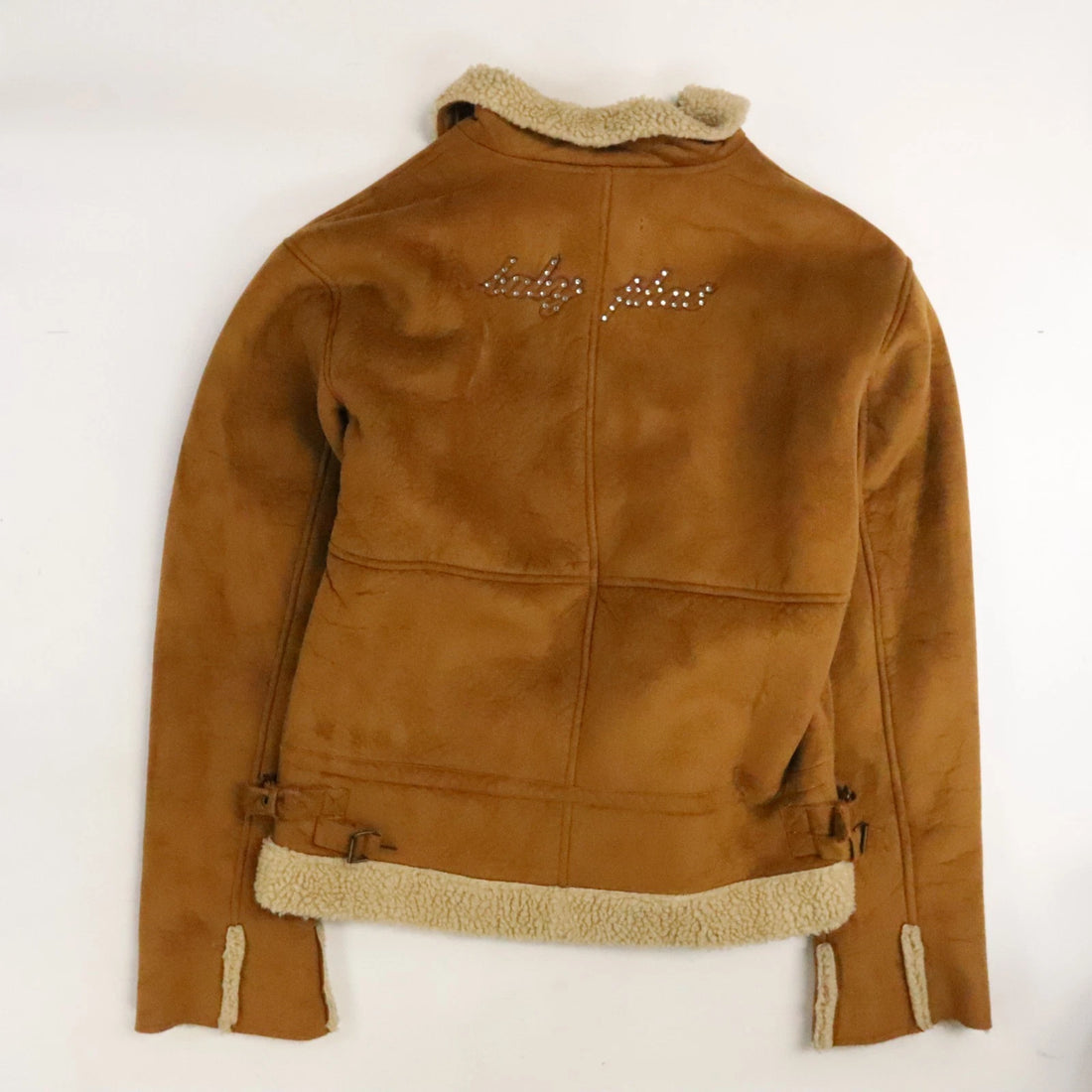 Baby Phat Sherpa Lined Jacket Womens Size Medium Brown