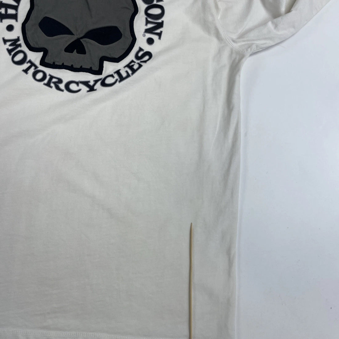 Harley Davidson Motorcycles Skull Long Sleeve T-Shirt Size Large
