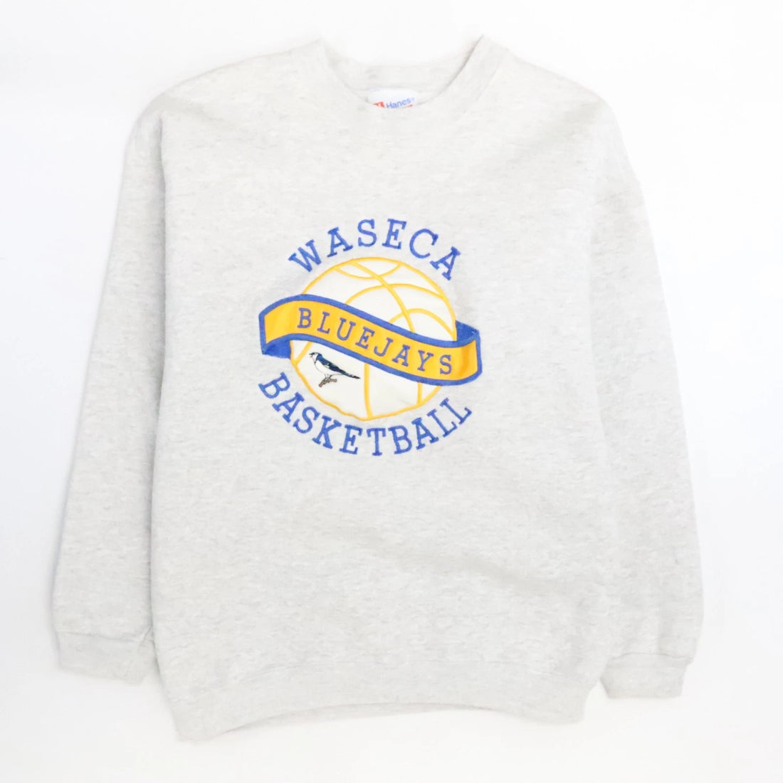 Vintage Waseca Blue Jays Basketball Crewneck Sweatshirt Size Large