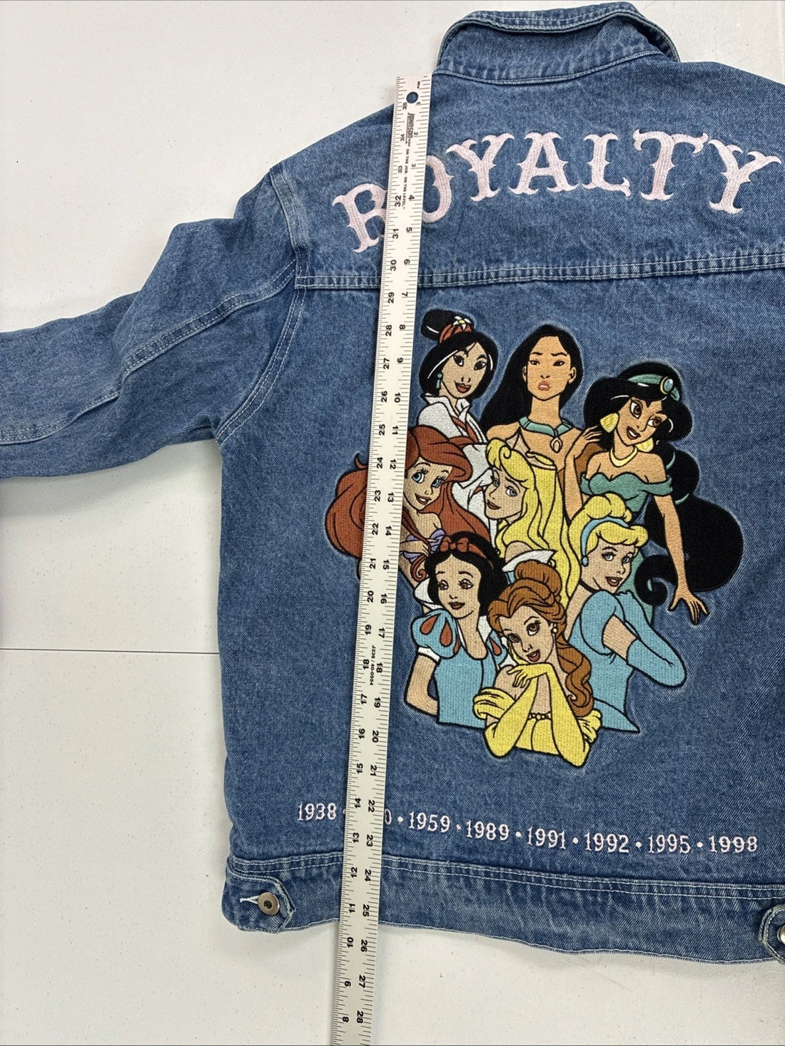 Disney Princess Royalty Denim Jacket Womens Size Medium