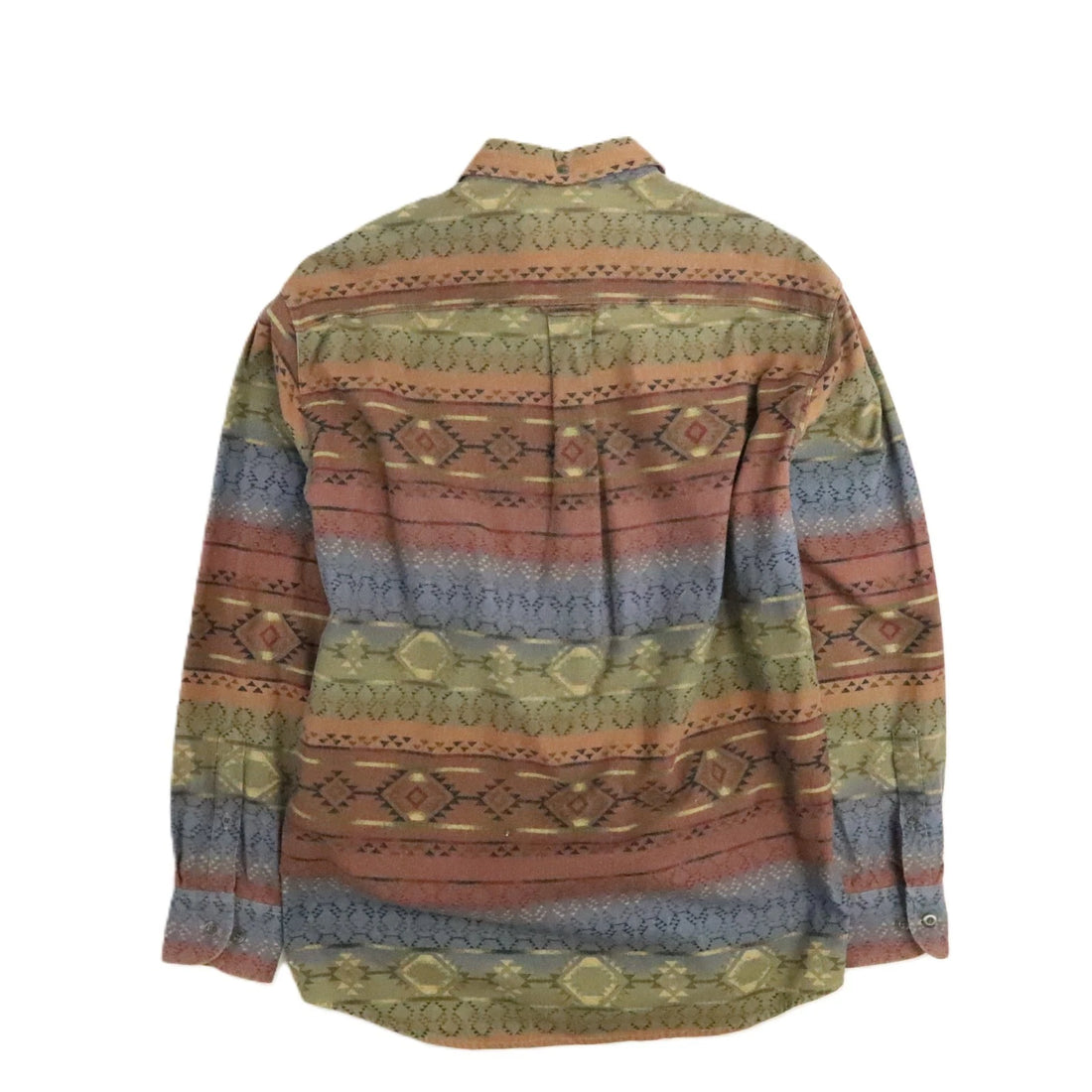 Cabela's Deerskin Western Aztec Button Up Shirt Size Medium