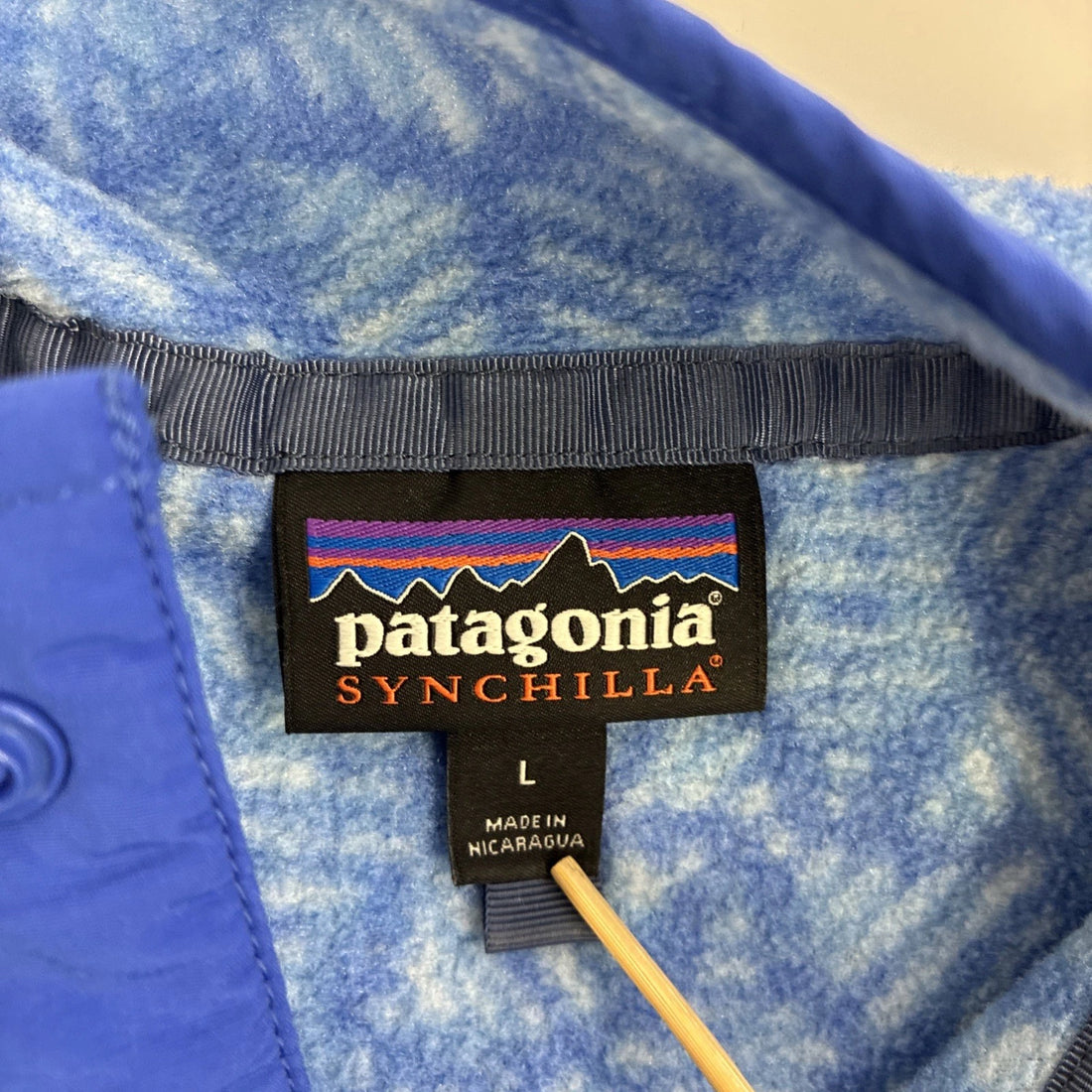 Patagonia Snowflake Synchilla Snap T Fleece Jacket Womens Size Large