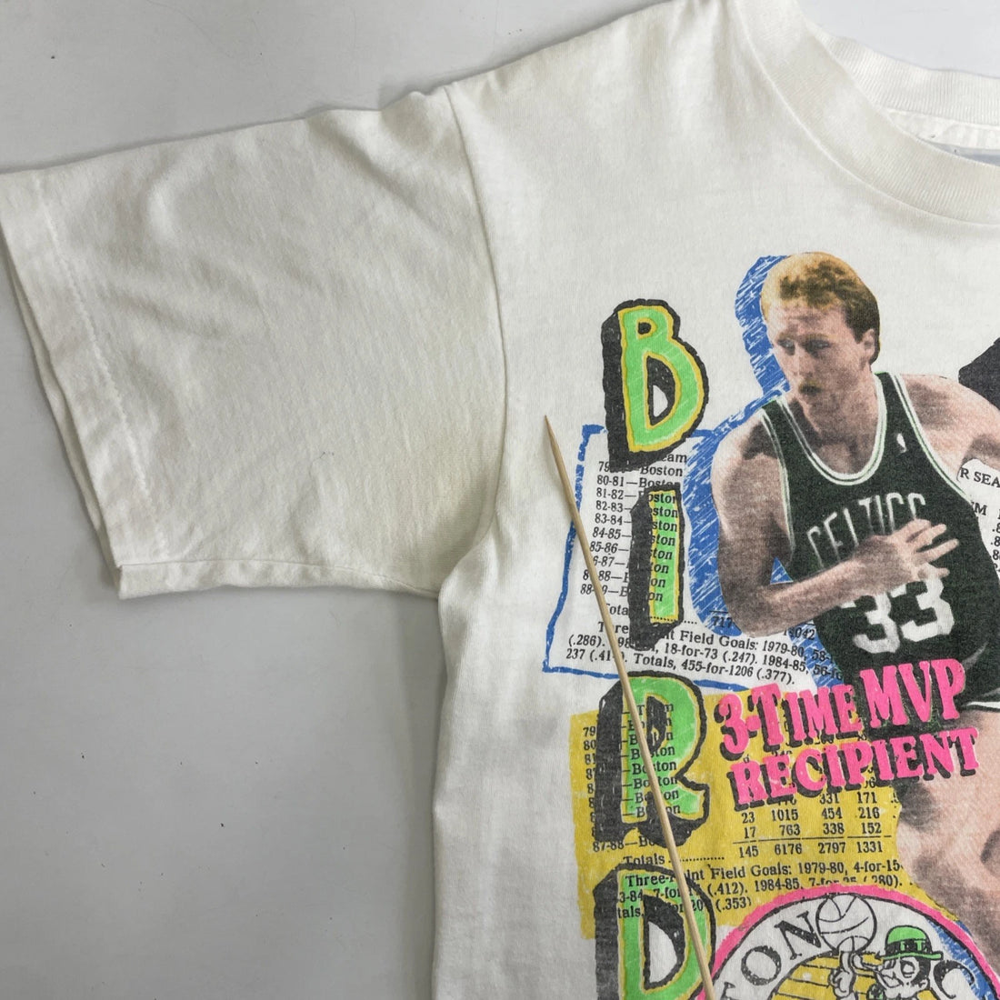 Vintage Boston Celtics Larry Bird Salem T-Shirt Size Medium NBA